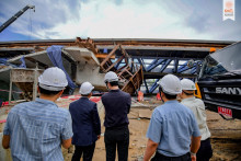 สจล. ลงพื้นที่สำรวจจุดเกิดเหตุโครงสร้างสะพานยกระดับอ่อนนุช-ลาดกระบัง พังถล่ม